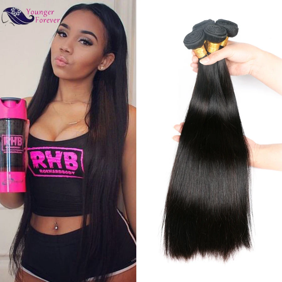 

7A  Malaysian Virgin Hair Straight 3 bundles 300g Malaysian Hair Unprocessed Malaysian Straight Hair Cheap Human Hair bundles