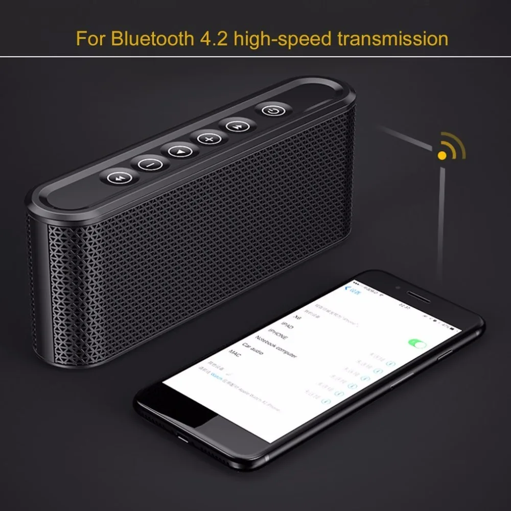 LESHP Мини Портативный Bluetooth 4,2 беспроводной двойной динамик стерео сабвуфер тяжелый бас динамик с микрофоном для телефона компьютера