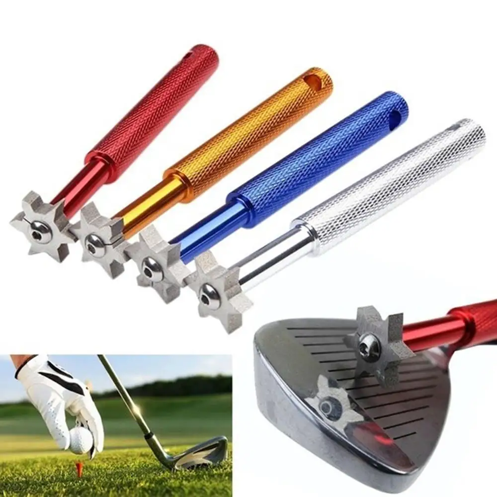 

1PCS 6 Blade Golf Iron & Wedge Club Face Groove Tool Sharpener Cleaner For V U Square Golf Accessories Iron Grooves
