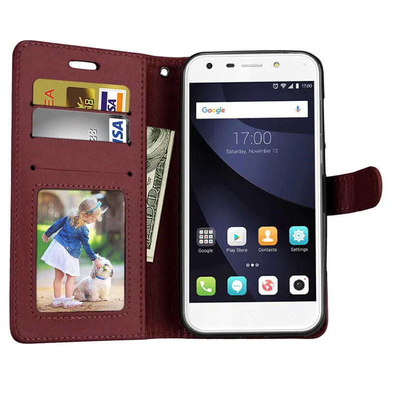 Чехол из искусственной кожи для ZTE Blade A6 чехол с откидной крышкой В Стиле Ретро Crazy