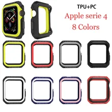 

DIDI Protector Silicone Apple Watch 4 44mm Case Double Color New Arrival TPU PU iWatch Case For Apple Watch Series 4 Case 40mm