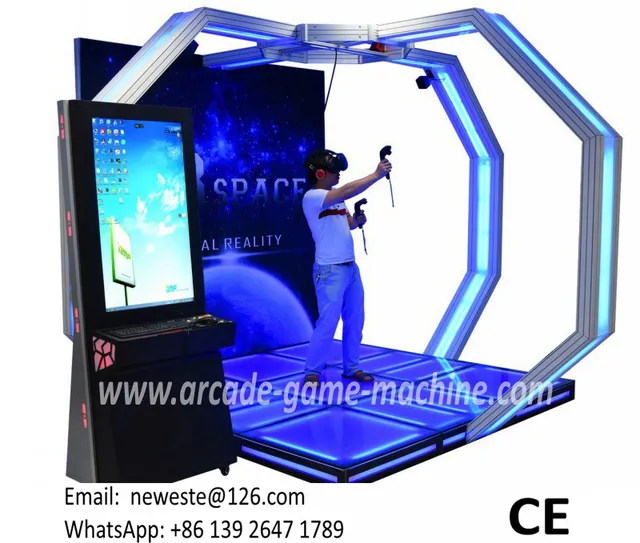 htc walking platform 9d virtual reality vr target shooting cinema