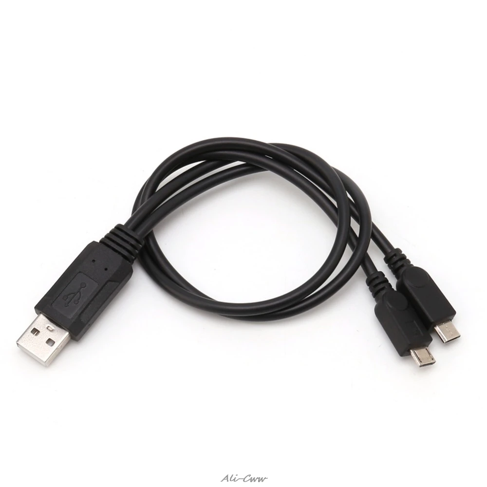 Новейший 1 шт. Портативный USB Мужской Универсальный Micro двойной мужской адаптер Y