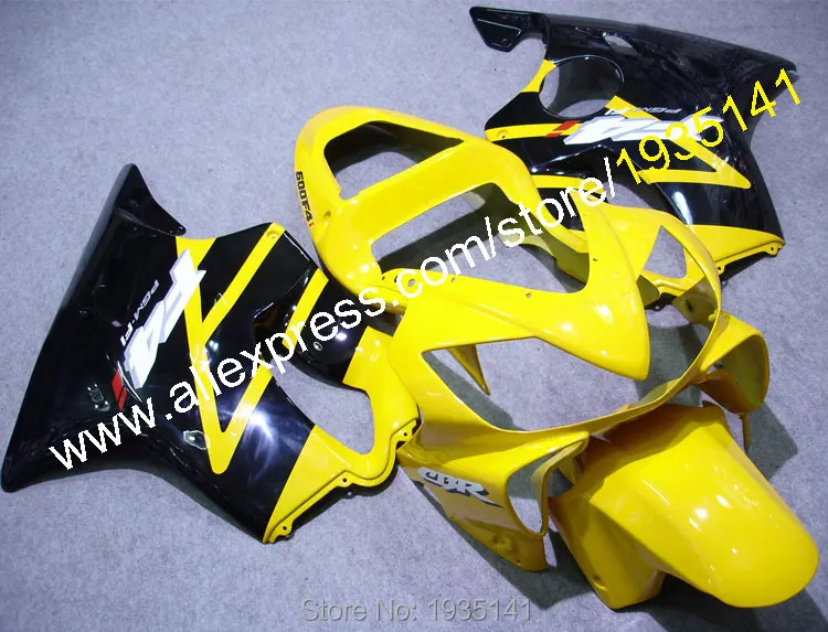 Для Honda CBR600 F4i 2001 2002 2003 Комплект деталей корпуса CBR 600 желтый черный комплект