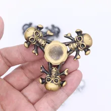 Пираты Карибский Череп Скелет символ Непоседа Спиннер металлический палец снятие стресса Спиннер игрушки