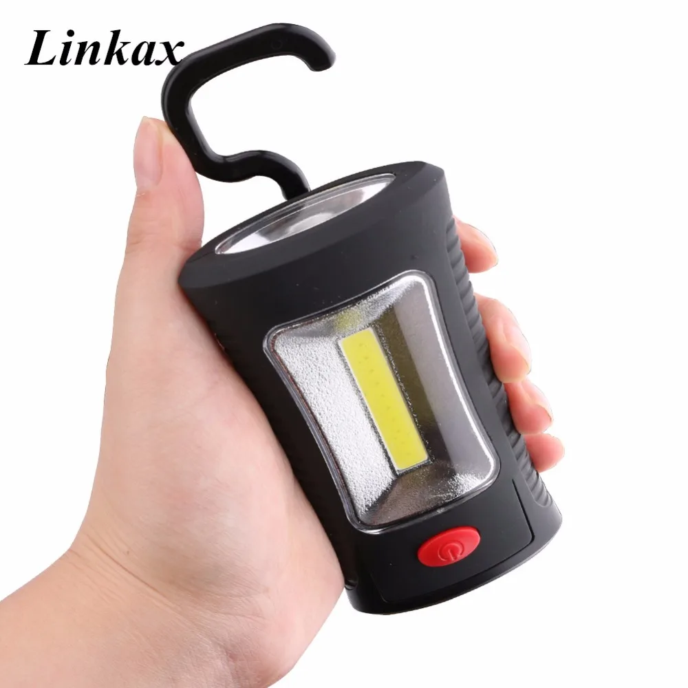 New Arrival 2 Mode COB LED Work Lamp Flashlight Folding Hook