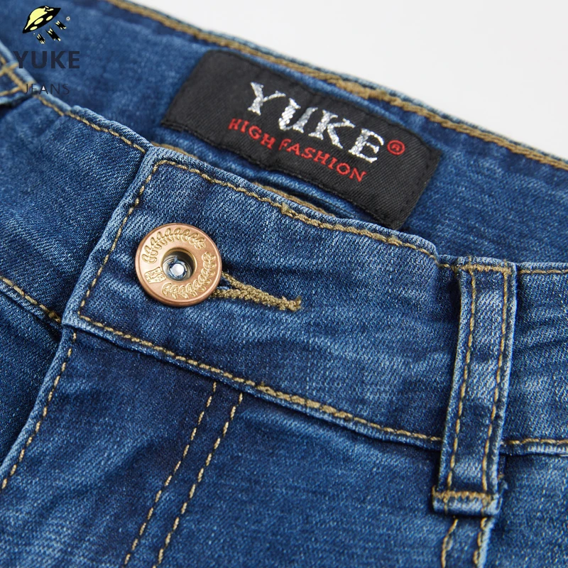 YUKE новые джинсы для девочек Детский досуг свободные удобные эластичные детские джинсы От 6 до 11 лет I34197