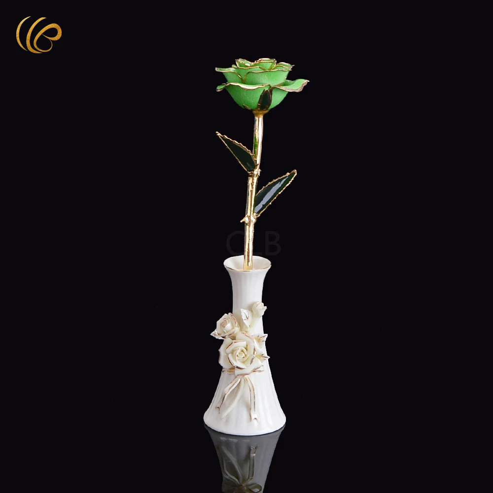 Popular-Artificial-Flower-24K-Gold-Plated-Rose-White-Flower-Romantic-Floral-for-Valentine-s-Day-Birthday