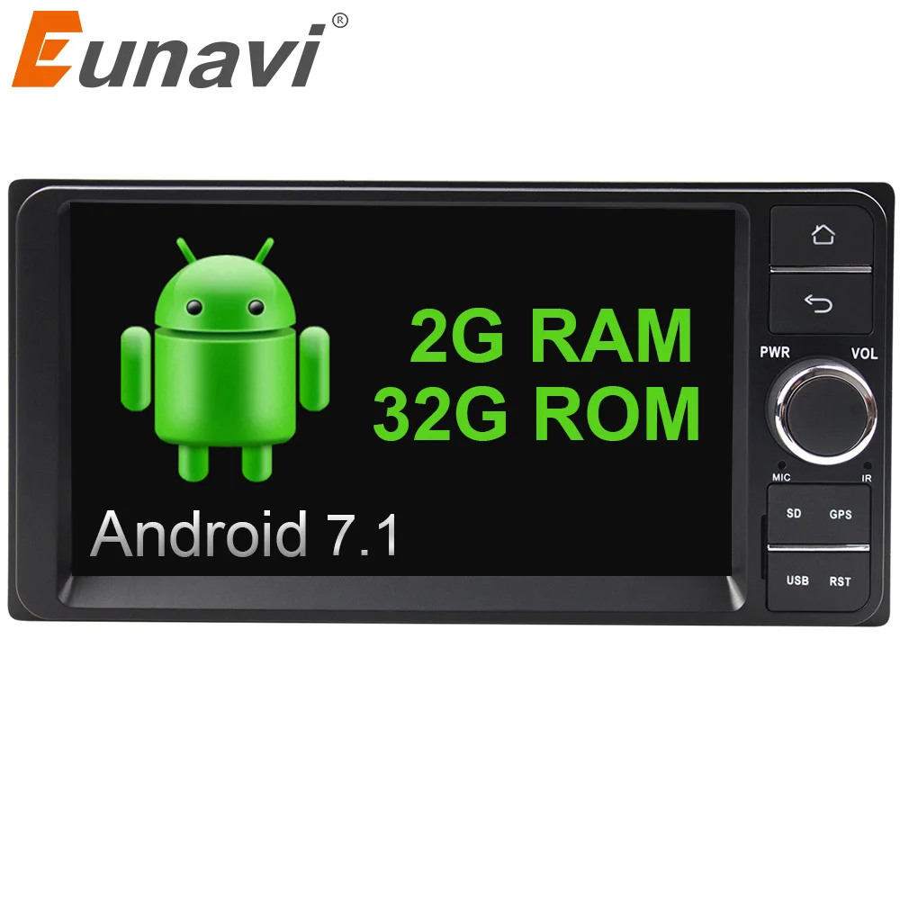 Eunavi Quad core 7 2 din android 7 1 font b Car b font font b