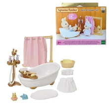 Sylvanian Families кукольный домик Playset ванны и душа набор аксессуаров подарок девушке игрушка не фигура#5090