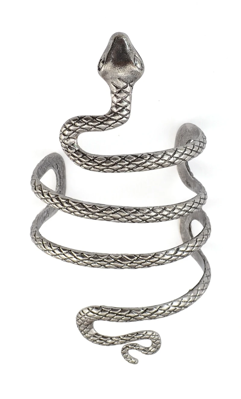 

For Women Cuff Indian Anime Men Jewelry Pulseiras Egypt Cleopatra Swirl Snake Arm Cuff Armlet Armband Big Wide Bangle Bracelets
