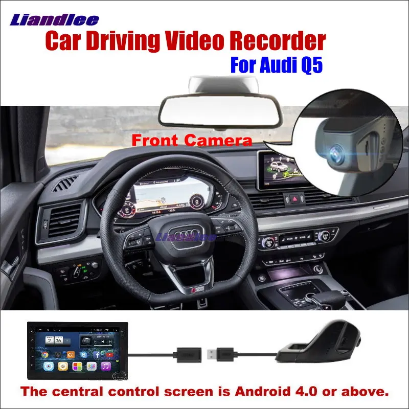 

Liandlee Novatek96655 Car DVR Front Camera Driving Video Recorder USB Plug For Audi Q5 Android Screen AUTO Dashcam Antiradar