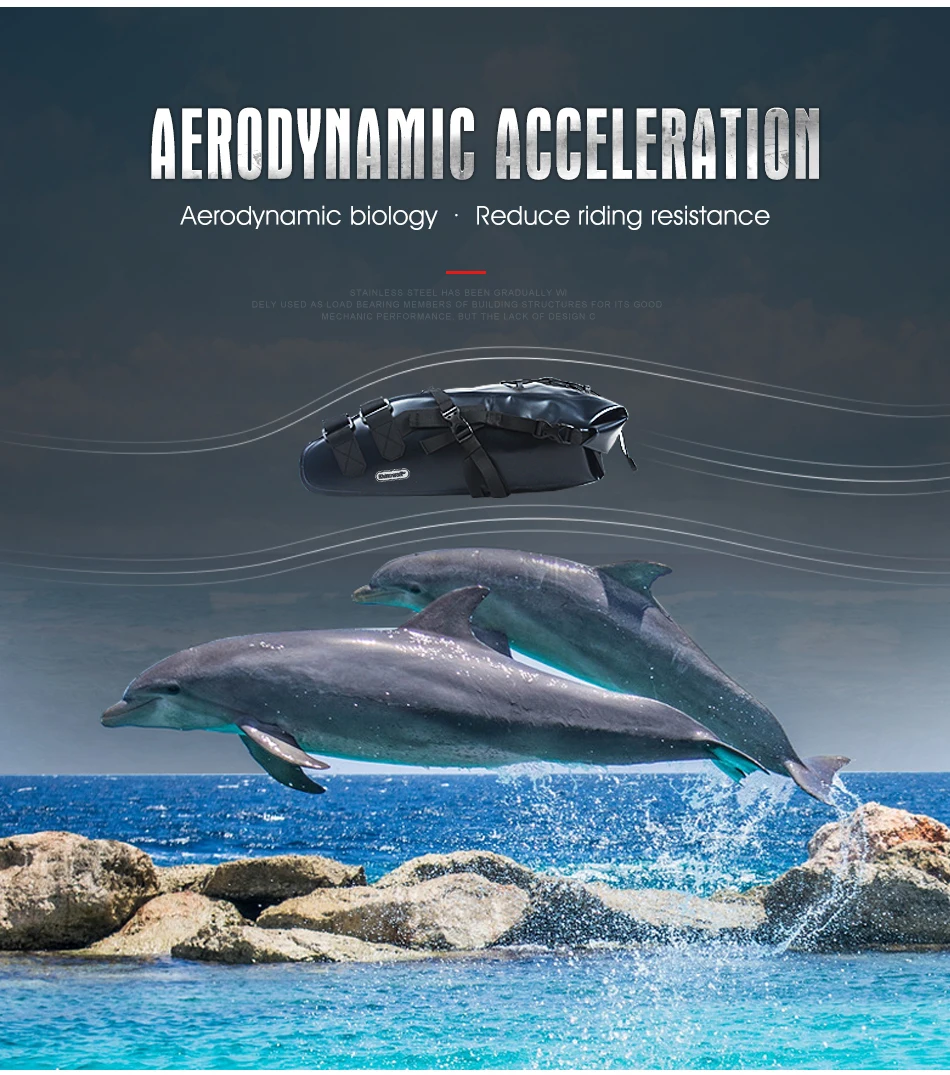 Perfect RHINOWALK Bicycle Bike Saddle Bags 10L High Capacity Tail Bag Prevent Rainwater MTB Road Cycling Travel Rear Goods Shelf Bags 5