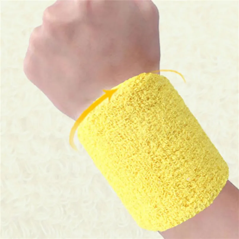 Absorb Sweat Cotton Wristbands Wrist Bands Sweatbands Sweat Band for Sport Tennis Soft and comfortable #2D22 (21) - 