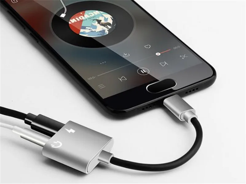 500pcs USB 3 1 Type C 8pin to 3 5mm Aux earphone Headphone Jack Adapter audio cable For android iPhone 8 7 Plus x for samsung