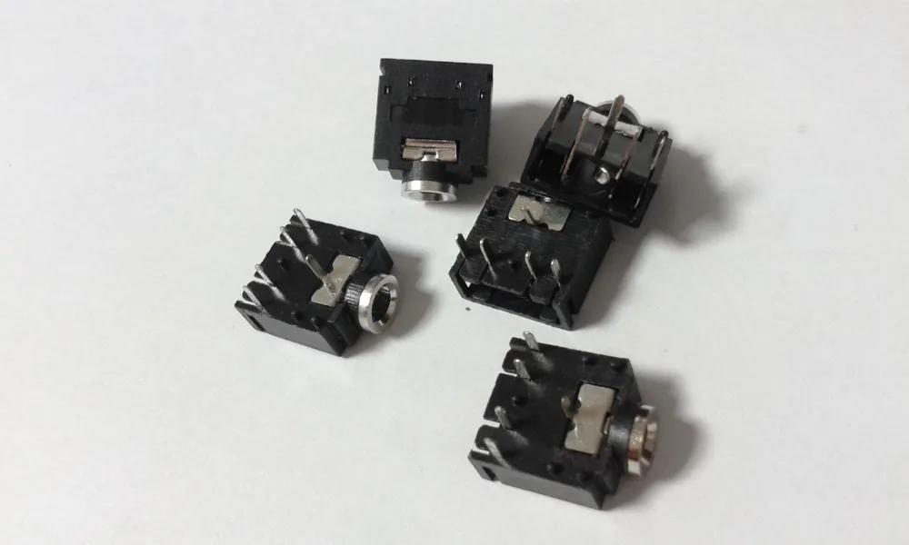500pcs 1 8 3 5mm Stereo Jack Headphones Socket PCB Panel Mount 5PIN connector