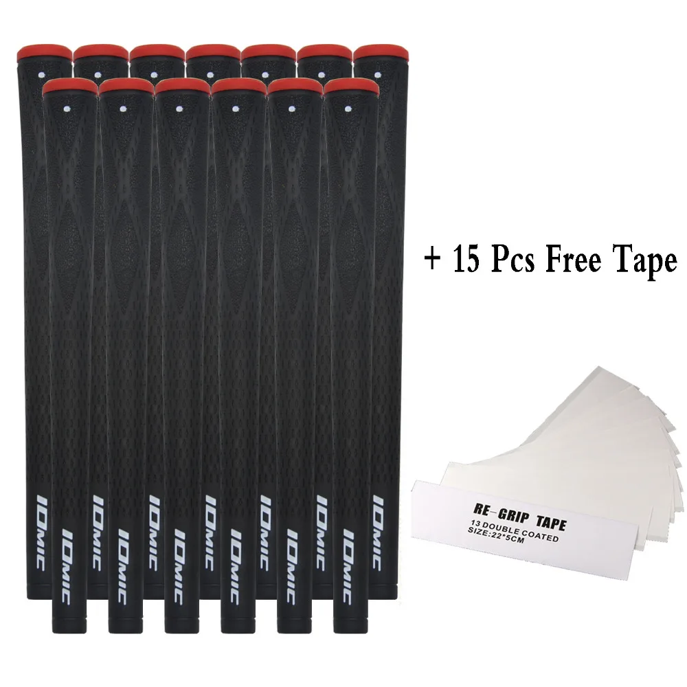 

Top Quality NEW IOMIC X-Evolution Iron Wood Grip Black/Red 13Pcs/Set with 15Pcs Grip Tapes Golf Grips Free Shipping