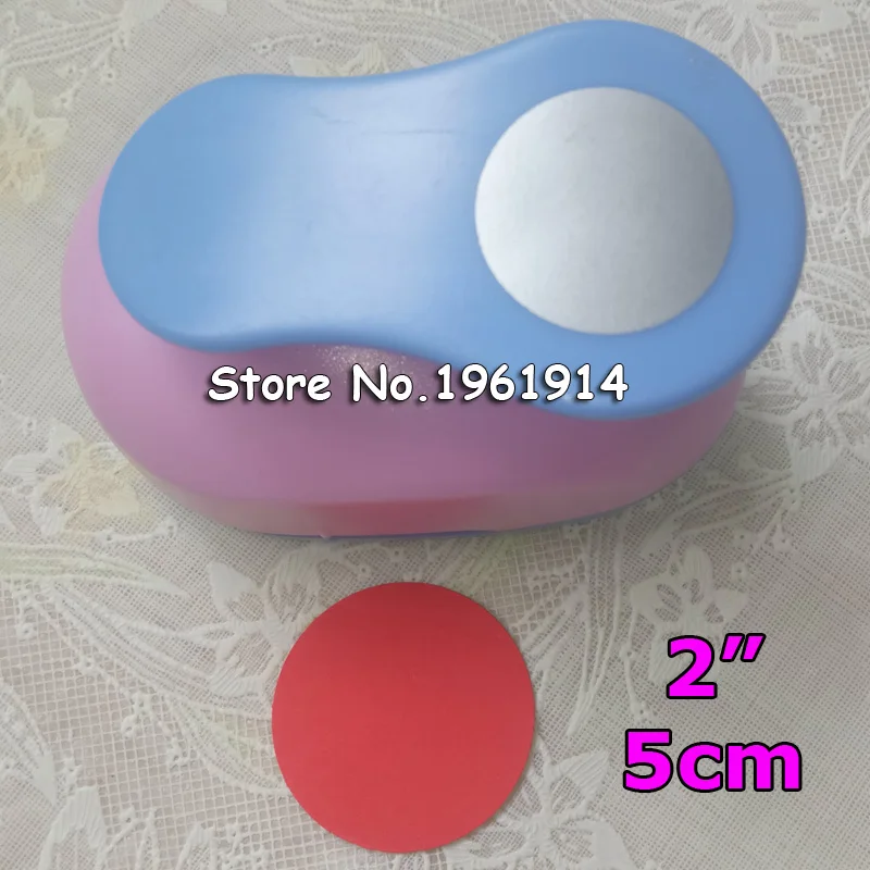 

1pc 2" (50mm) circle round shape save effort design DIY EVA foam punch paper card scrapbook big puncher paper cutters supplier