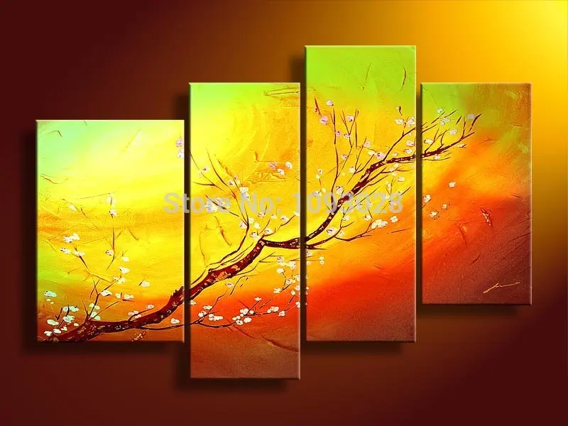 

High-Q. 4 Piece Modern Abstract Art Painting Pictures On The Wall Home Decoration Paintings For Living Rooms Large Canvas Art