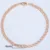 585 Rose Gold Curb Snail Foxtail Venetian Link Chains Bracelets for Women & Men 15