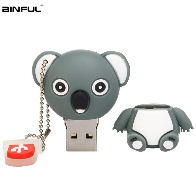 

Usb Flash Drive 64gb 32gb Cute Cartoon Pink Pig Koala Pendrive Usb 2.0 High Speed memoria usb Silicone Flash Memory Stick Gift