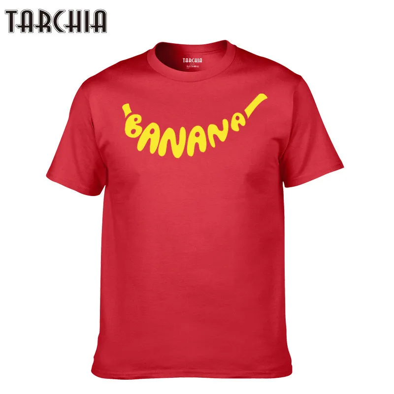 

TARCHIA 2019 male Cotton Casual Short Sleeve Tees new fashion banana Tops Men Tshirt Homme Brand Clothing T-Shirt Hip Hop