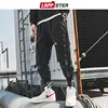 LAPPSTER Men Ribbons Streetwear Cargo Pants 2022 Autumn Hip Hop Joggers Pants Overalls Black Fashions Baggy Pockets Trousers ► Photo 3/6