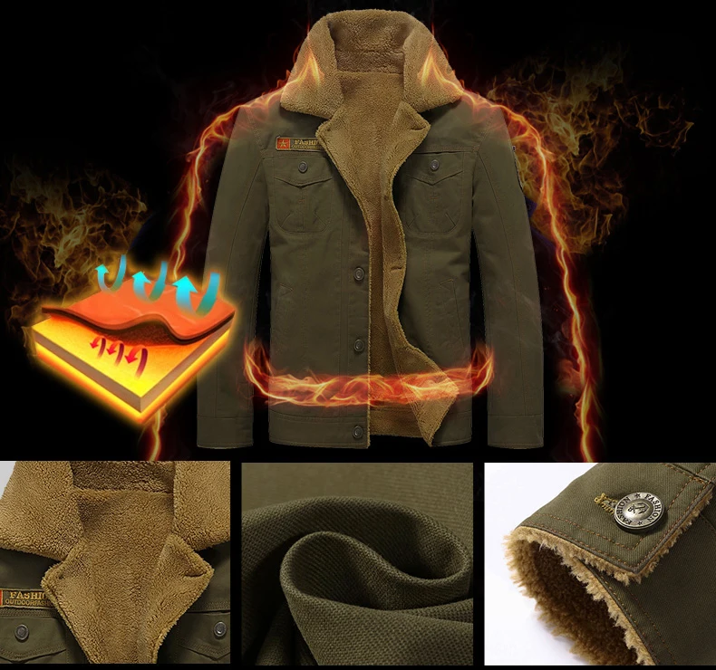 Denim Hiking Jackets Mens Coat (2)