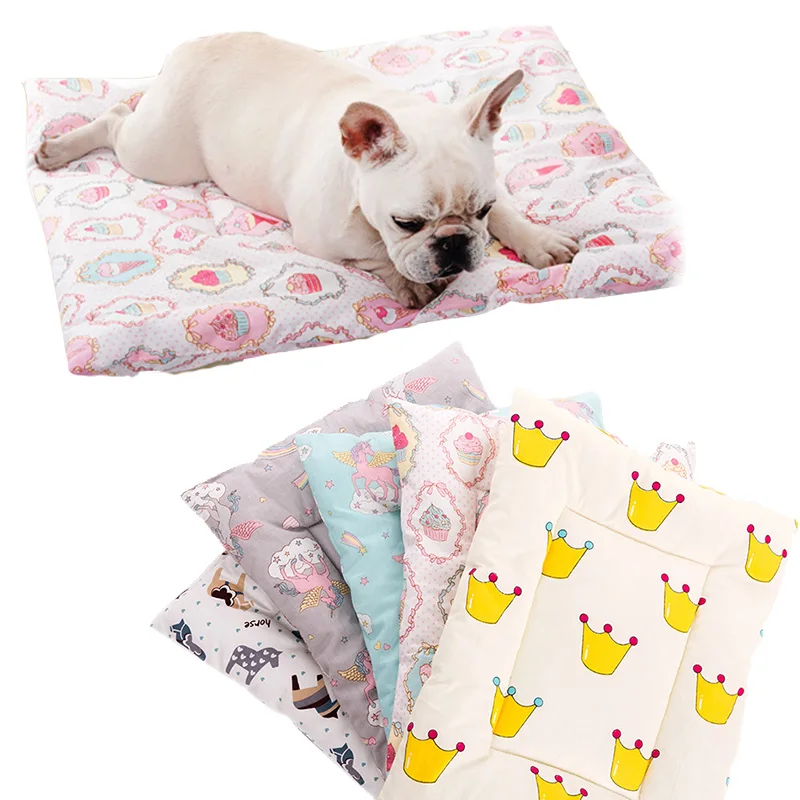 

Pet Dog Bed Mat Thicken Warm Cotton Pet Sleeping Pad Four Seasons Cat Blanket Sofa Cushion For Small Medium Dogs Cats