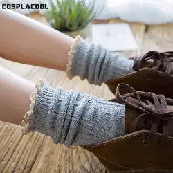 [COSPLACOOL] кучи кружево Дизайн выдалбливают носки для девочек для женщин однотонные милые карамельный цвет Meias Harajuku Рето Творческий Calcetines Mujer