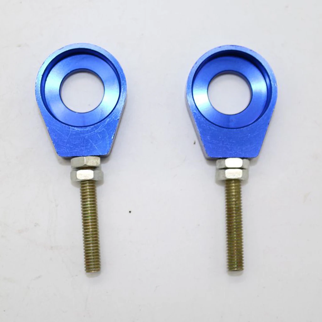 2Pcs 15mm Motorbike Chain Tensioner Adjuster for PIT PRO Trail Dirt Bike Blue 15mm Chain Adjuster Tensioner