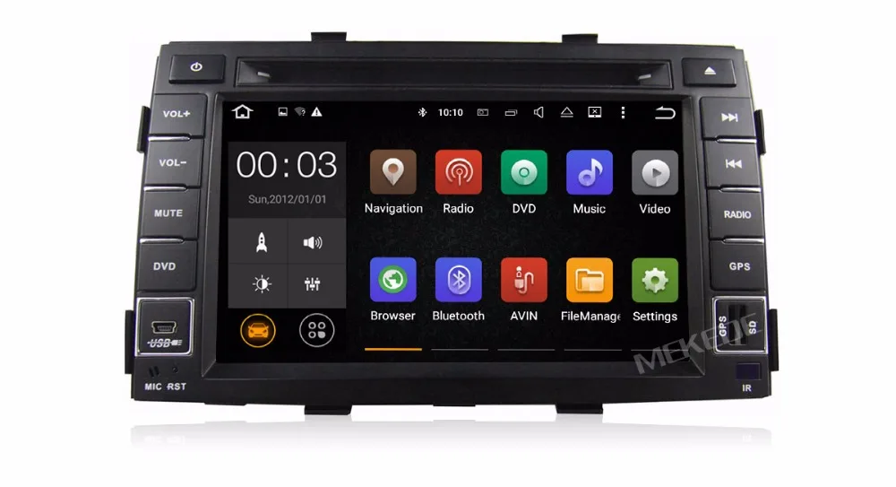 Flash Deal MEKEDE Quad core 2GB RAM Android7.1 Car GPS DVD player for kia Sorento 2009 2010 2011 2012 inlcuding 4G LTE wifi BT Radio Audio 13