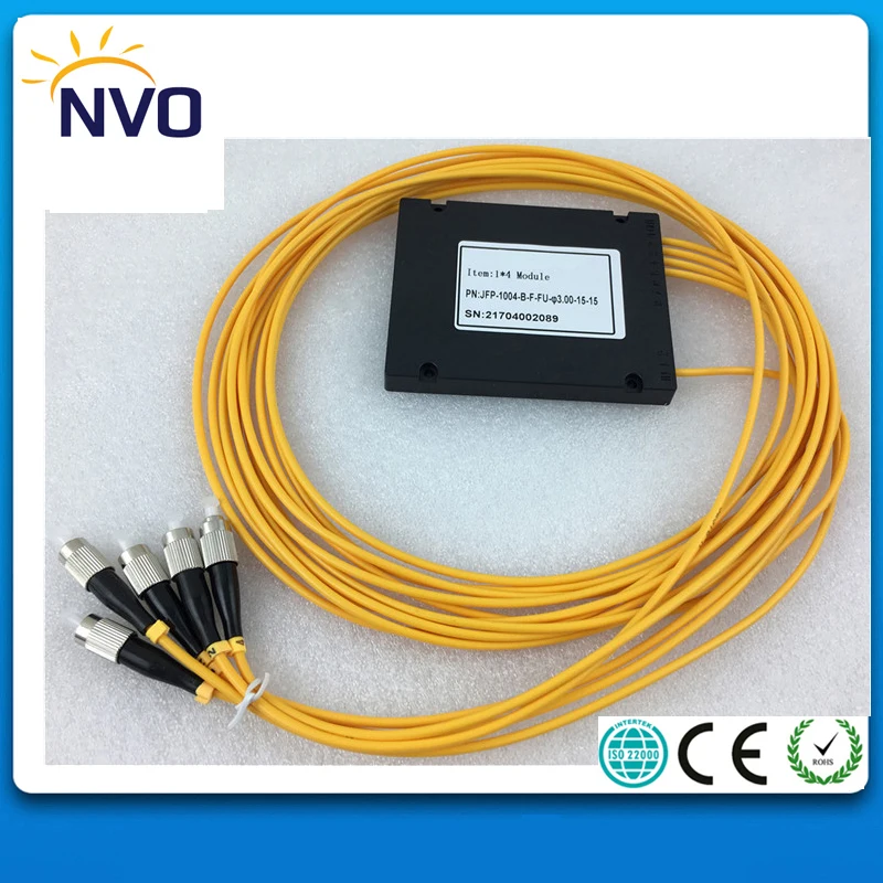 

Free Shipping 1x4 ABS Box PLC Splitter Module 1*4 FC/UPC Fiber Optical PLC Splitter
