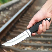 FBIQQ высокопрочный полевой меч для выживания, дикий Дикий Нож для защиты, открытый нож, дайвинг тактический нож