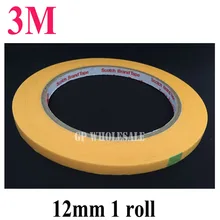 1x3 м Новая 12 мм* 50 м высокотемпературная устойчивая клейкая лента 3M244 для удержания пучка уплотнения и маскировки краски#27