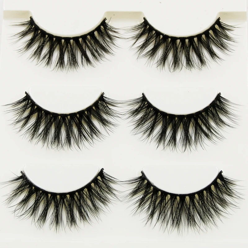 

YOKPN Exaggerated Black 3D False Eyelashes Cross Messy Soft Curl Thick Fake Eyelashes Smoke Makeup Tools Natural Long Eye Lashes