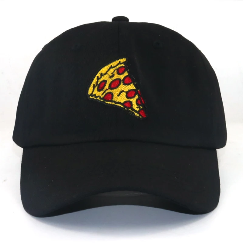 Новое поступление высокое качество папа шляпа Регулируемый хлопок пицца вышивка бейсбол кепки для женщин мужчин повседневное кепки s