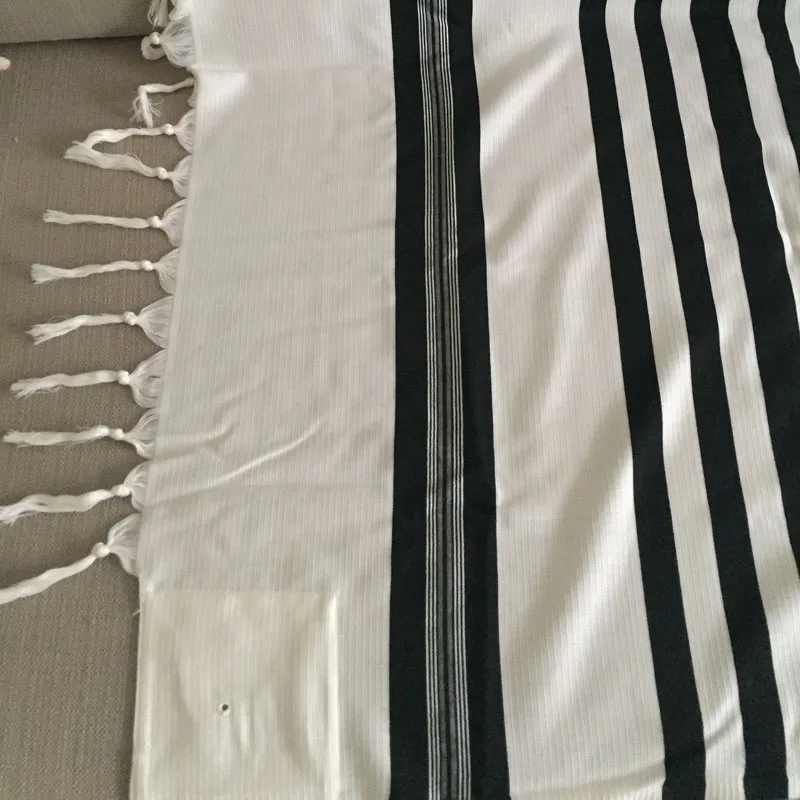 Funklouz высокое качество мессианский еврейский шерстяной Талит молитва шаль шарф для мужчин женщин 600 г 140x180 см