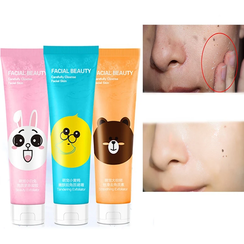 

peeling Facial Cleanser Natural Exfoliating Facial Whitening Brightening face Exfoliator Peeling Scrub gel