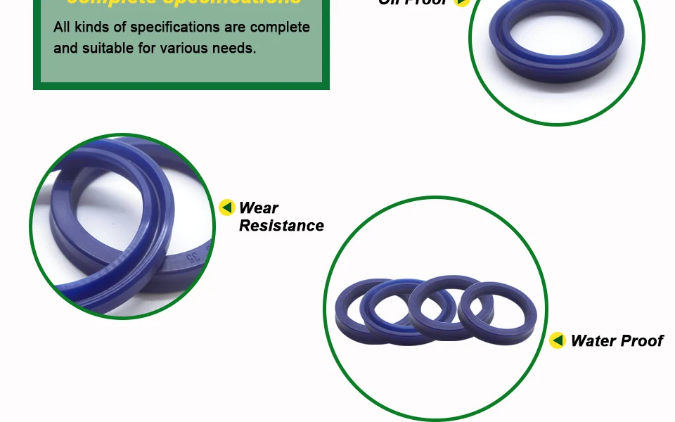 LUJX-R UHS уплотнительное кольцо для скребка поршневого штока пневматическое кольцо цилиндра 6x12x5mm-58x68x6mm U чашка губы сальник полиуретановый уплотнитель