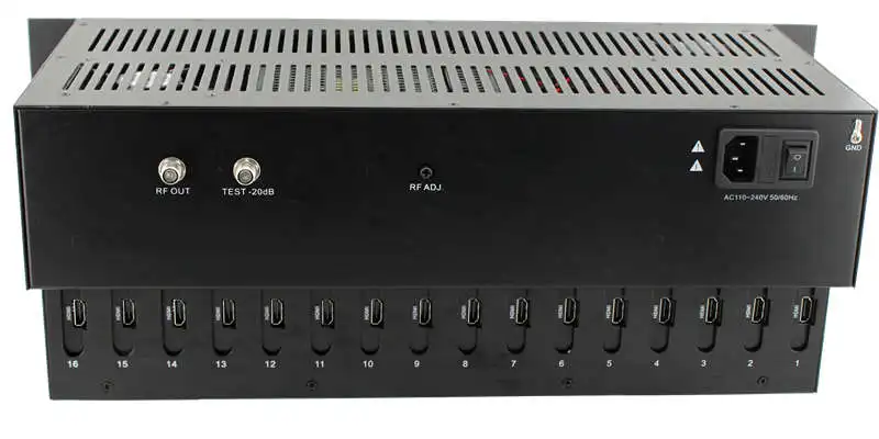 SK 860CH модулятор кодировщика 16in 1 out 16 HDMI один выход радиочастотный QAM вещательное