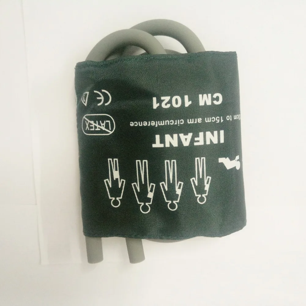 

Free Shipping kmtkeramed Reusable Blood Pressure Cuffs,Infant size, ,Limb cir.=10~15cm,TWO-tube,TPU Bladder