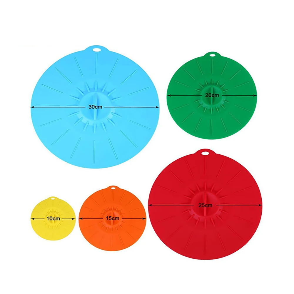 Silicone Lids 4 6 8 10 12 inch Use as Food Bowl Microwave Skillet or Pan Covers silicone lids
