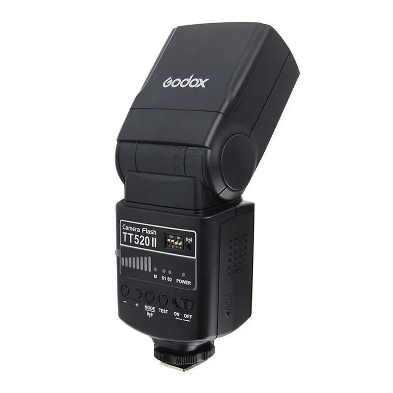 Godox TT520II Вспышка Speedlite со встроенным 433 МГц беспроводной сигнал+ цветной фильтр комплект для Canon Nikon Pentax Olympus DSLR камер