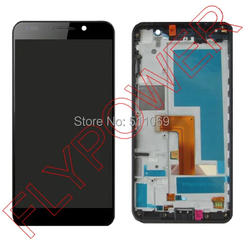 

For Huawei Honor 6 H06-L02 H06-L12 Dual Slot LCD Screen Display with Touch Screen Digitizer + frame Assembly black free shipping