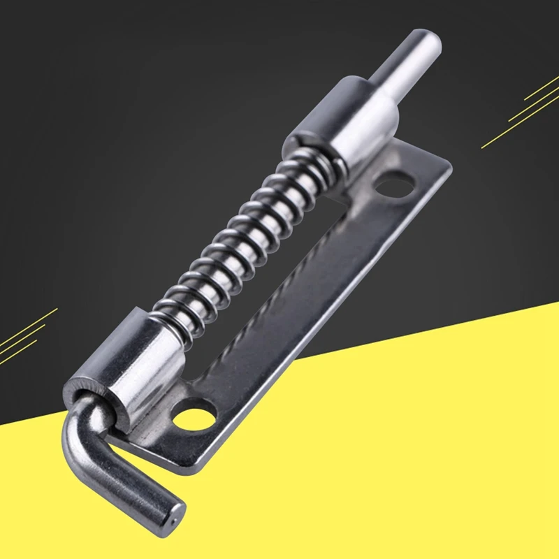 Door Latch 1Pc 9cm Long Silver Stainless Steel Sliding Lock Barrel Bolt Hasp Staple Gate Safety