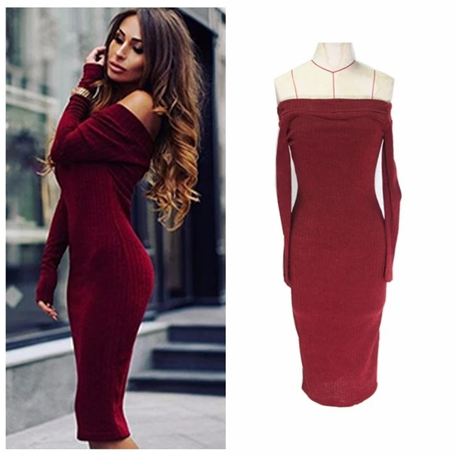 Casual Burgundy Dresses