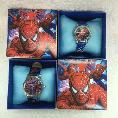 

20Pcs Spider-Man kids boys girls children cartoon quartz Children Wristwatch Watches With Boxes Party Favors Gift Toy A7