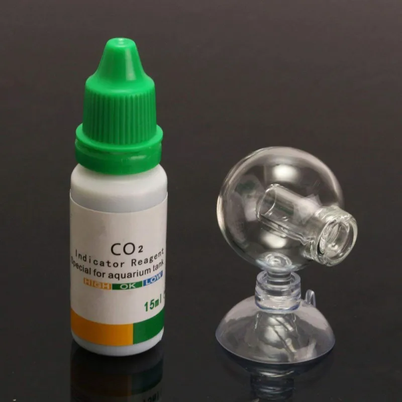 CO2 счетчик пузырьков для аквариумных растений аквариум CO2 стекло капля Checker Аквариум PH Term Monitor