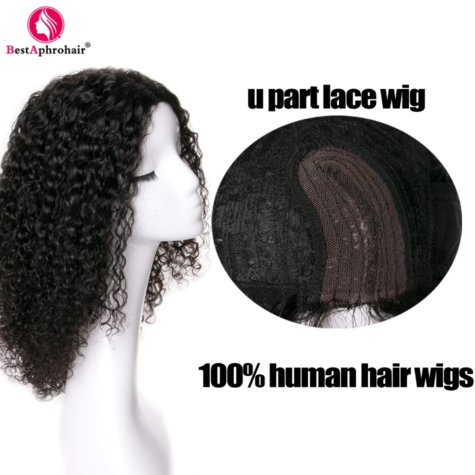 Afro Kinky Curly Human Hair U Part Wig Brazilian Remy Hair Lace Wigs For Women Pre-Colored 1b And Ombre 1b 27 Wig Aphro Hair Afro Kinky Curly Human Hair U Part Wig Brazilian Remy Hair Lace Wigs For Women Pre-Colored 1b And Ombre 1b 27 Wig Aphro Hair